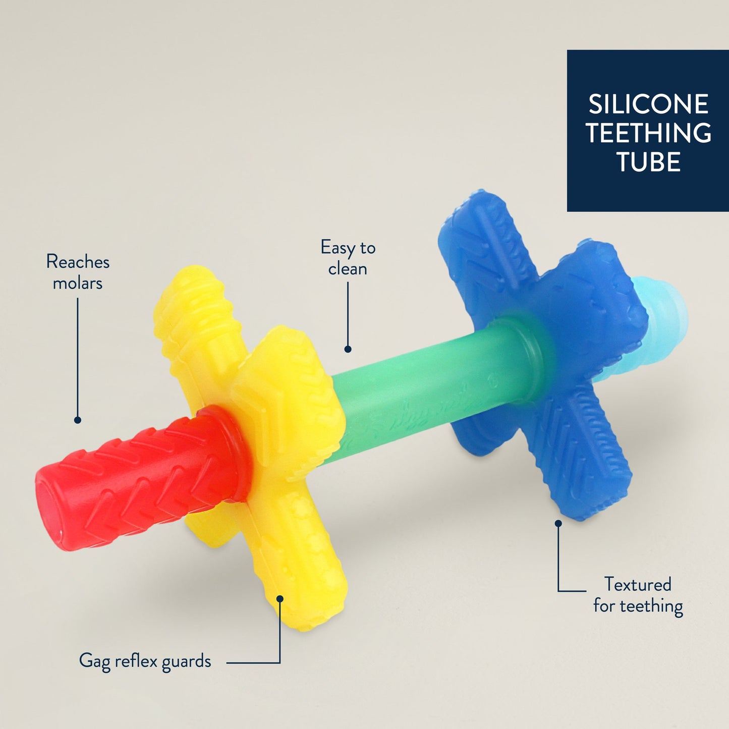 Itzy Ritzy Teensy Tubes Rainbow Teether