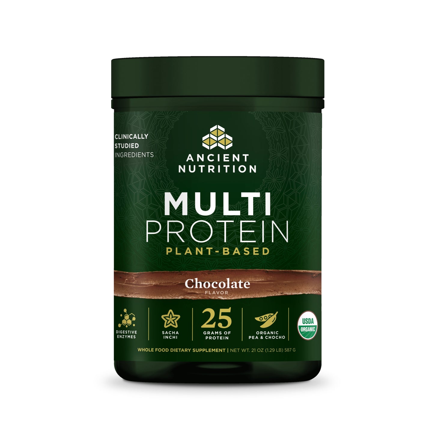 Ancient Nutrition Plant-Based 25g Multi Protein Powder - Chocolate