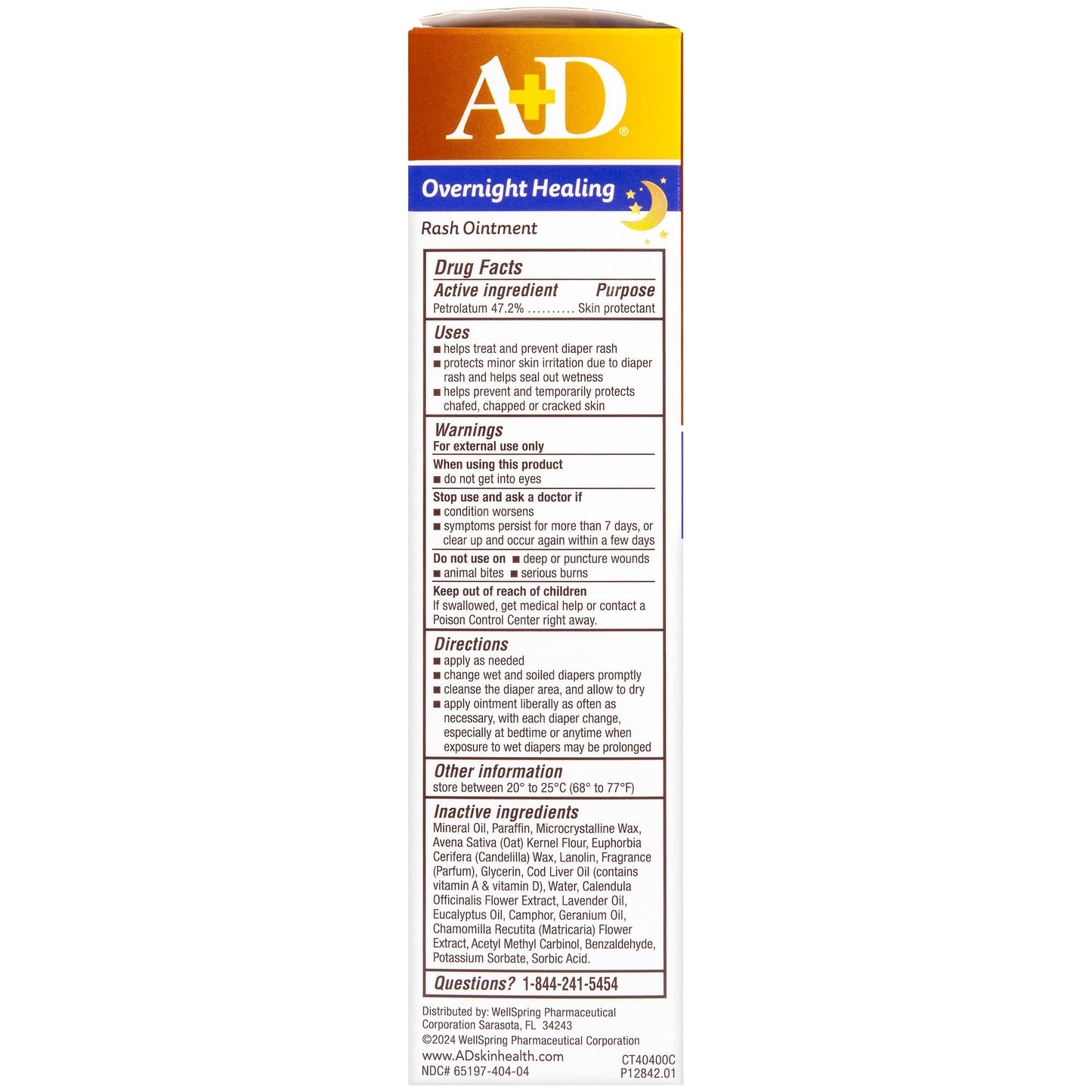 A+D Overnight Healing Rash Ointment