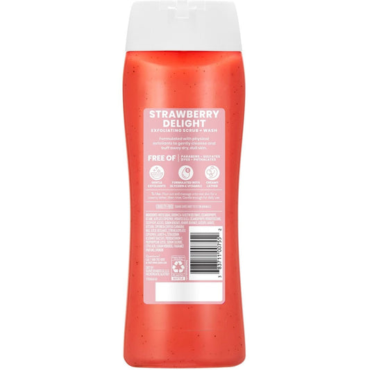 Suave Exfoliating Scrub & Body Wash - Strawberry Delight