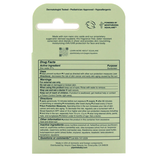 Pipette Mineral Sunscreen Stick - SPF 50