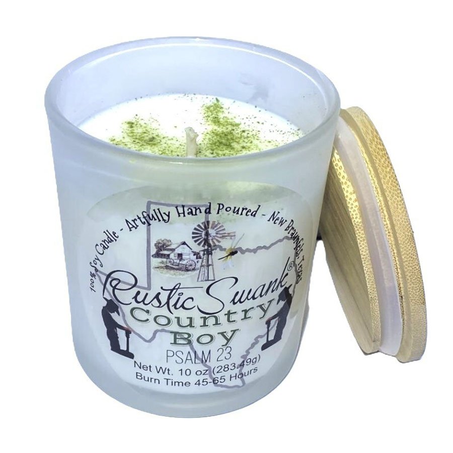 Rustic Swank Country Boy Scented Soy Candle