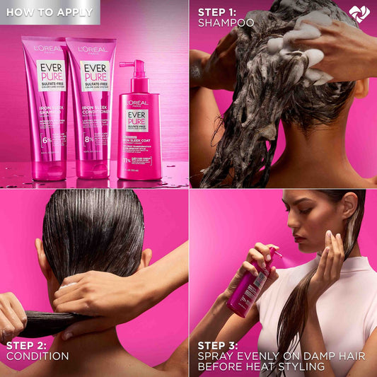 L'Oréal Paris Ever Pure Sulfate Free Color Care Iron Sleek Shampoo