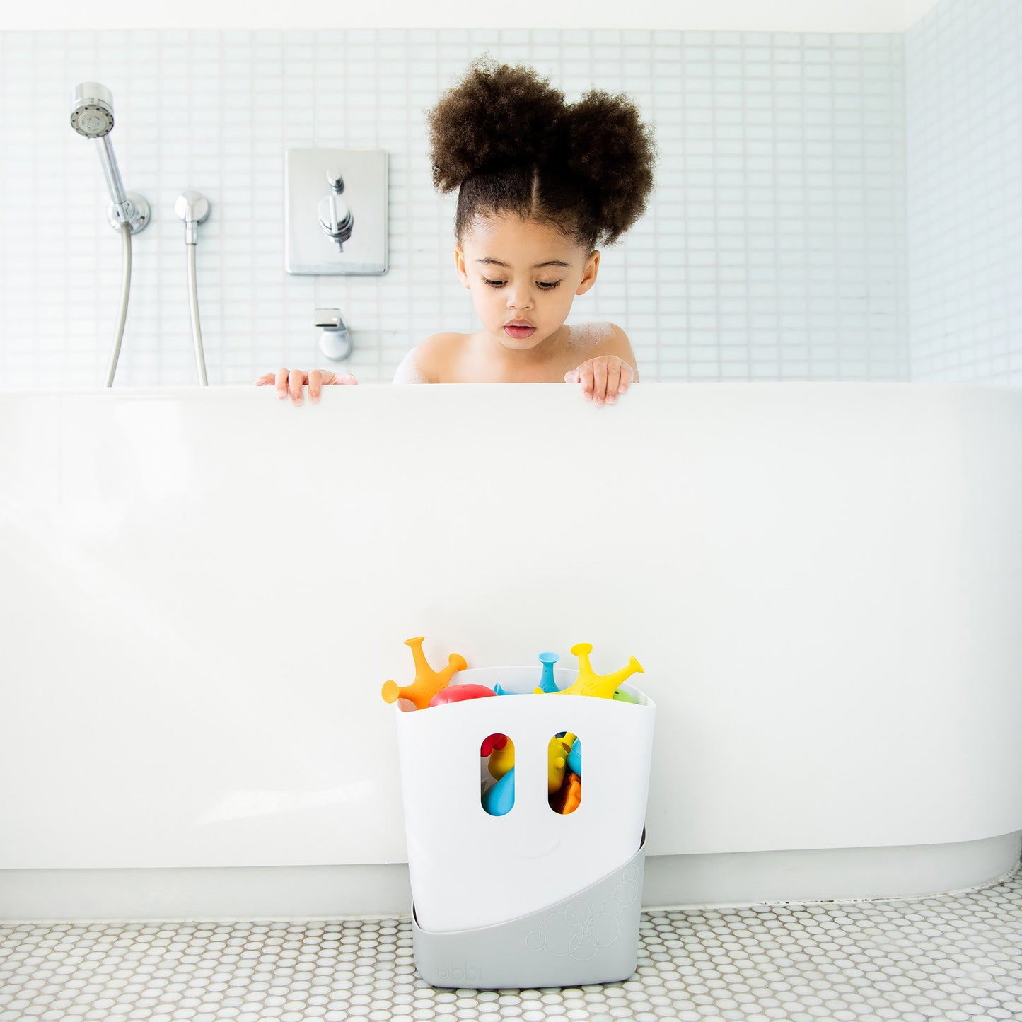 Ubbi Bath Toy Drying Bin Gray