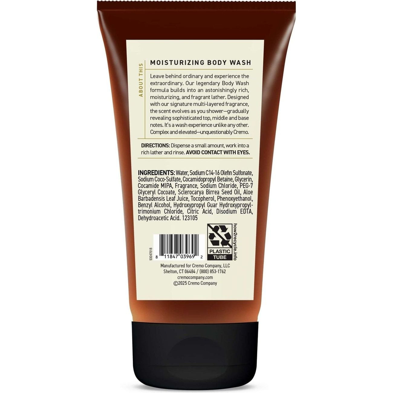 Cremo Travel Size Body Wash - Italian Bergamot
