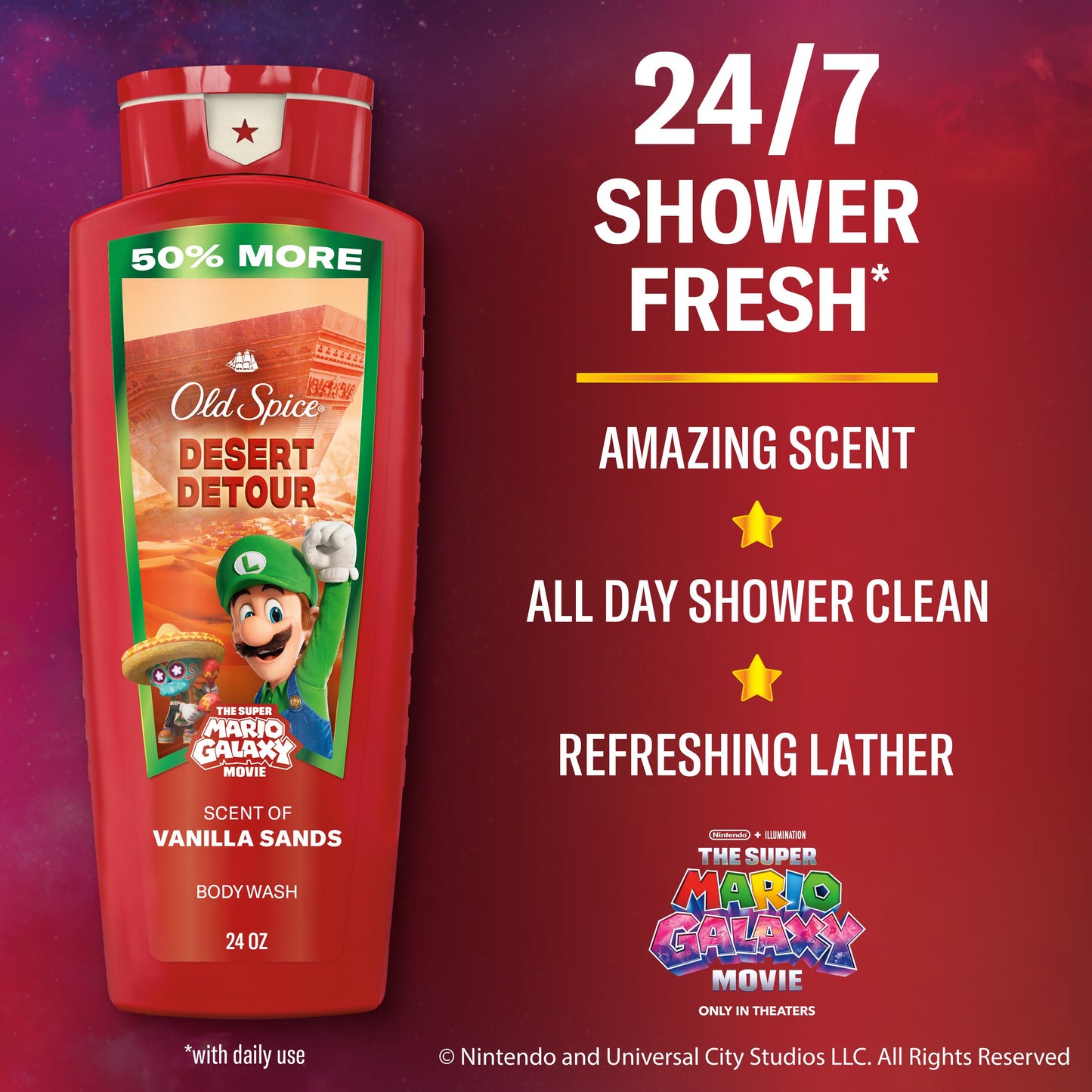 Old Spice Limited Edition Super Mario Galaxy Face & Body Wash - Desert Detour