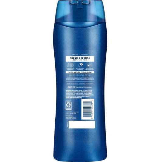 Suave Men Body & Face Wash - Fresh Defense