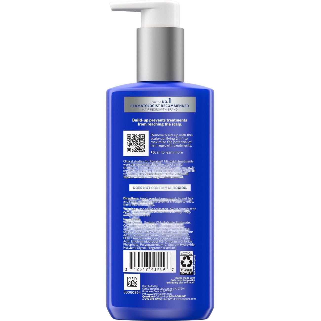 Rogaine Men's Pre-Growth Scalp Cleansing 2-in-1 Shampoo & Conditioner