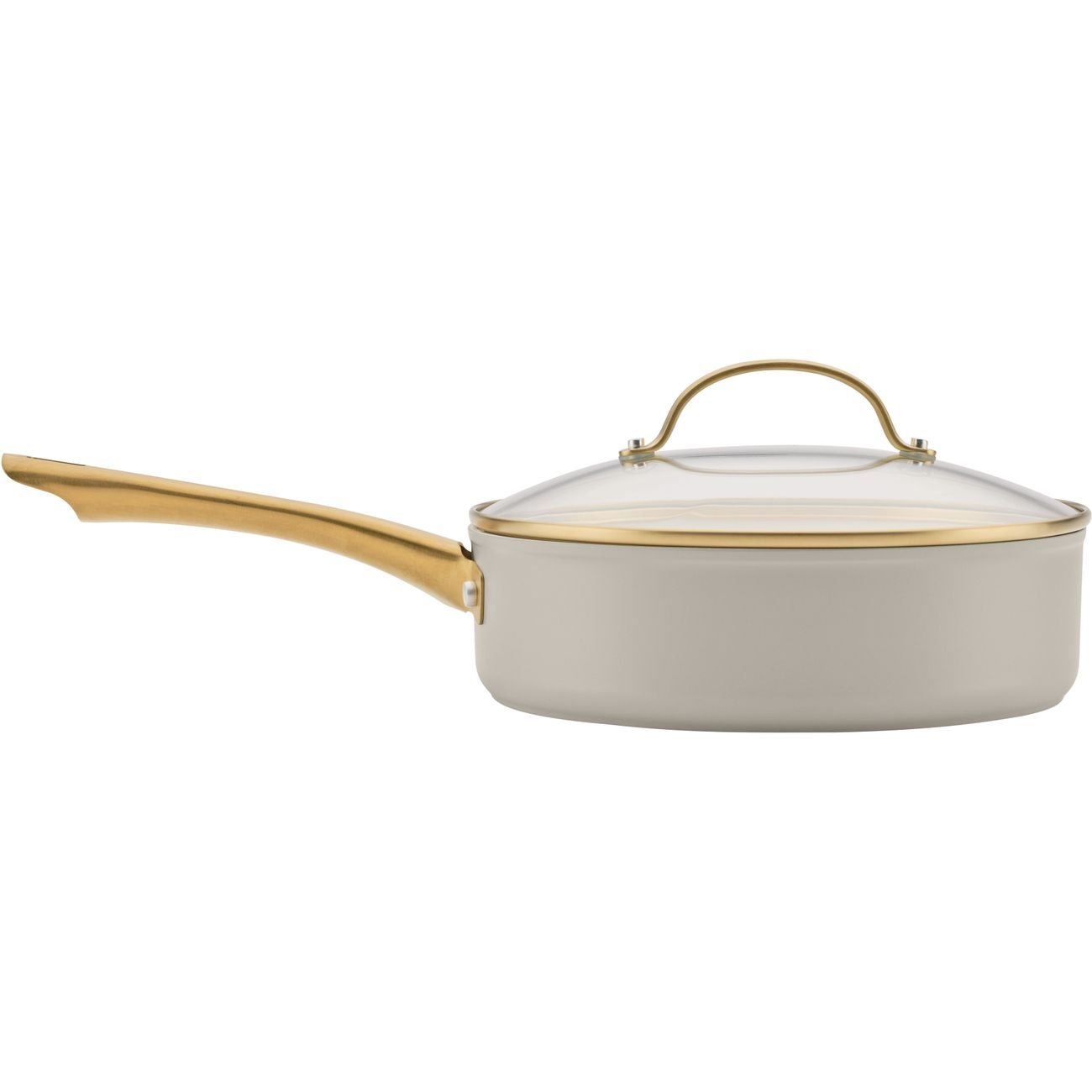 Farberware Covered Ceramic Saute Pan - Tan