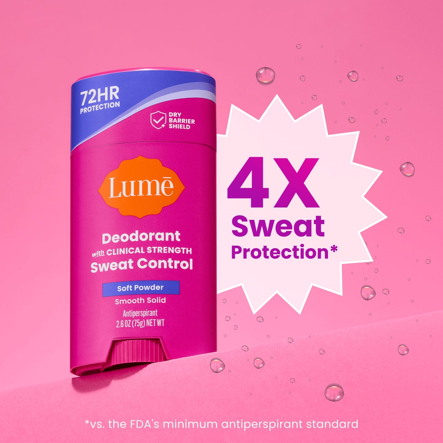 Lume Women Sweat Control Deodorant Solid - Soft Power