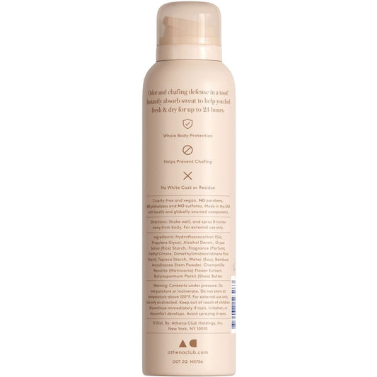 Athena Club Aluminum Free Full Body Dry Spray Deodorant - Golden Vanilla