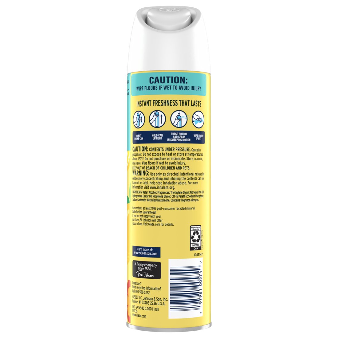 Glade Air Freshener Room Spray - Lemon Zest & Poppy