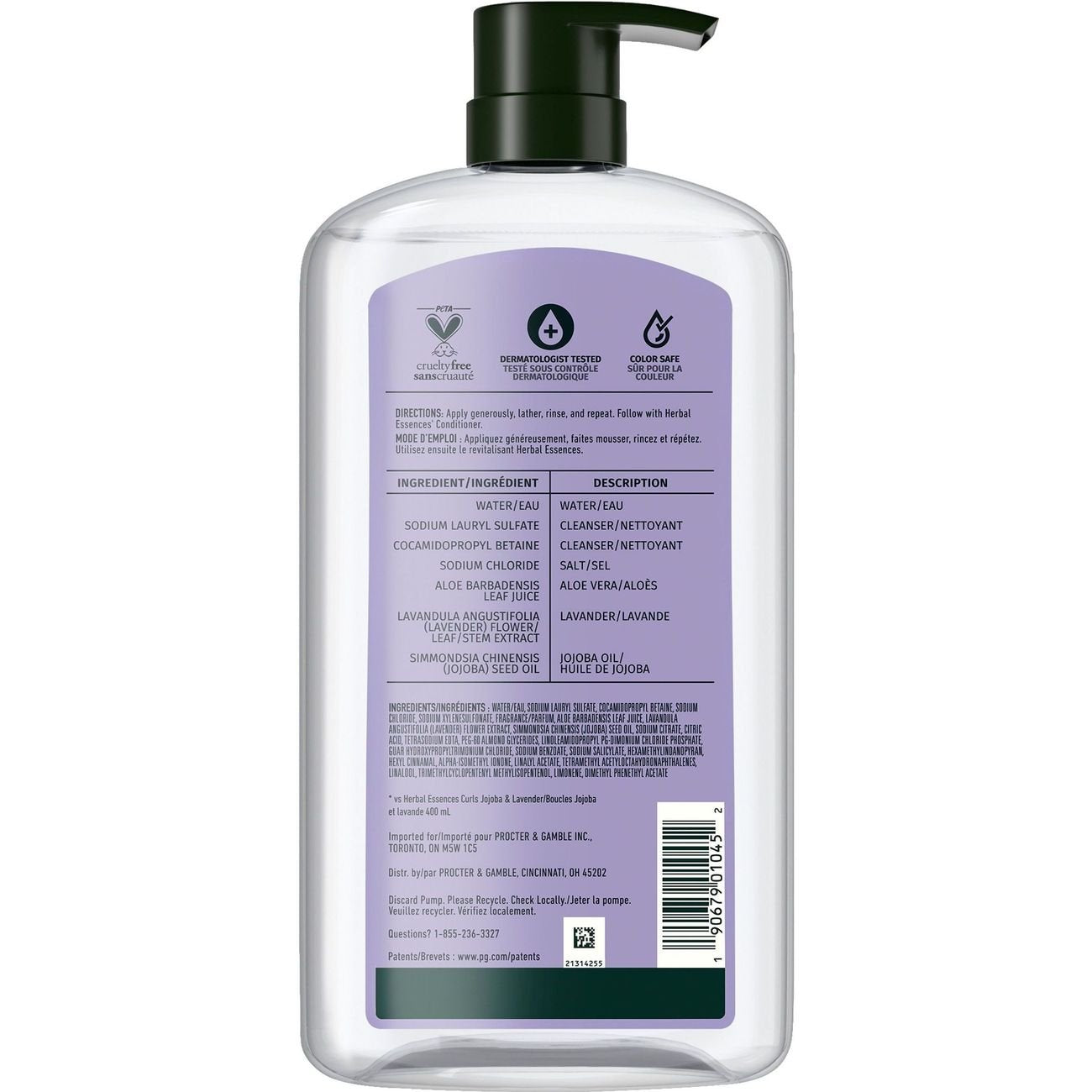 Herbal Essence Jojoba Oil & Lavender Curly Hair Shampoo