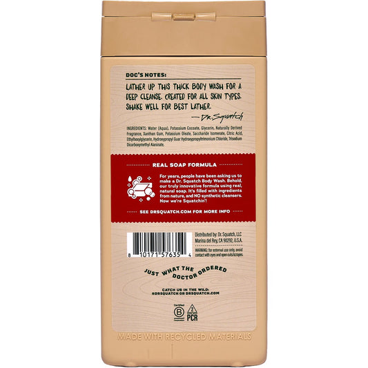 Dr. Squatch Men's Natural Body Wash - Sandalwood Summit