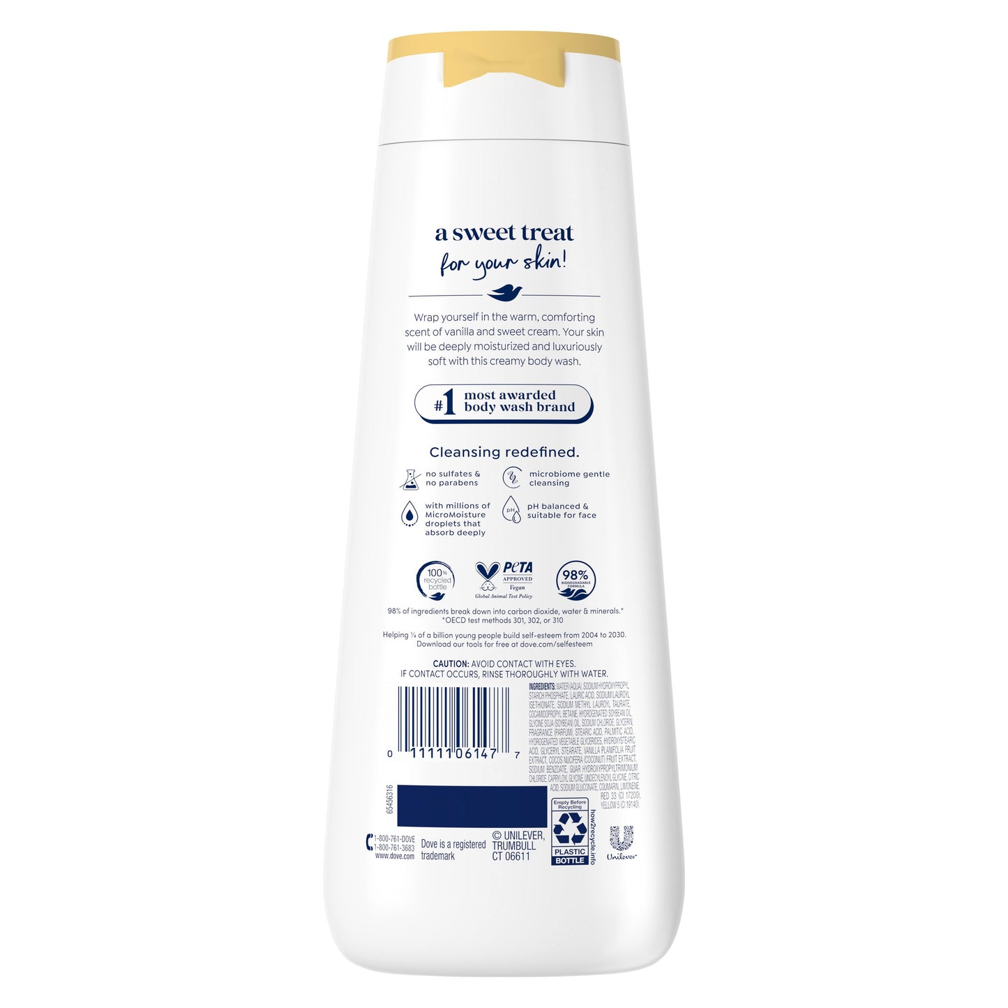 Dove Indulge Body Wash - Warm Vanilla & Sweet Cream