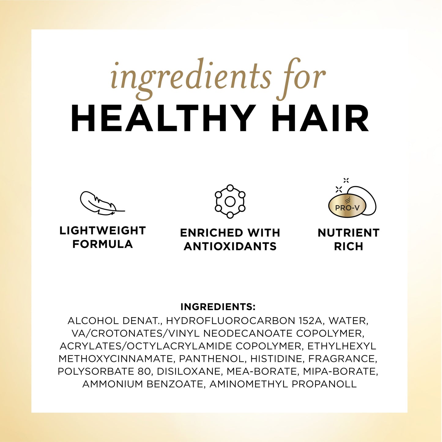 Pantene Strong Hold Hairspray