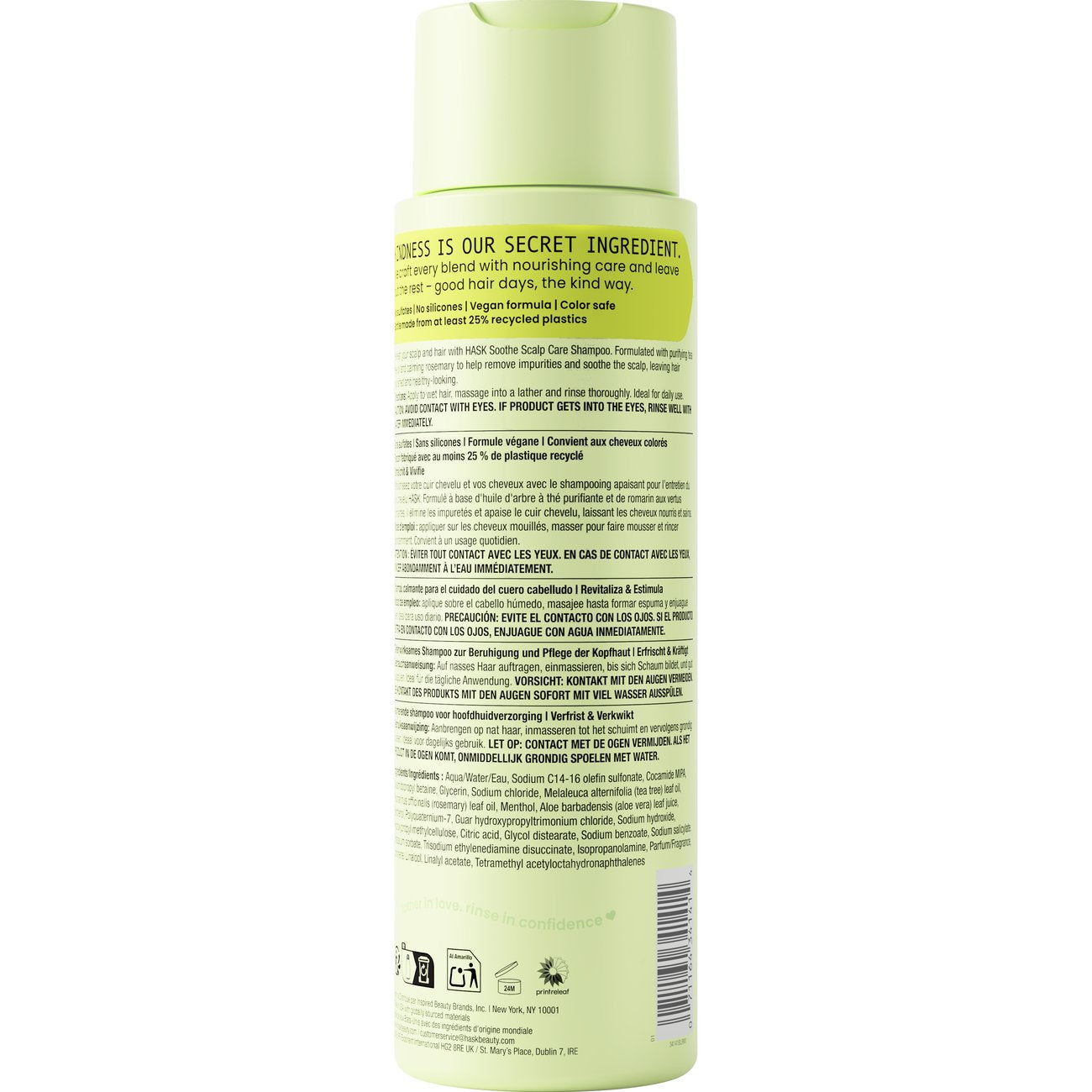 HASK Scalp Care Soothe Shampoo - Tea Tree Oil & Rosemary