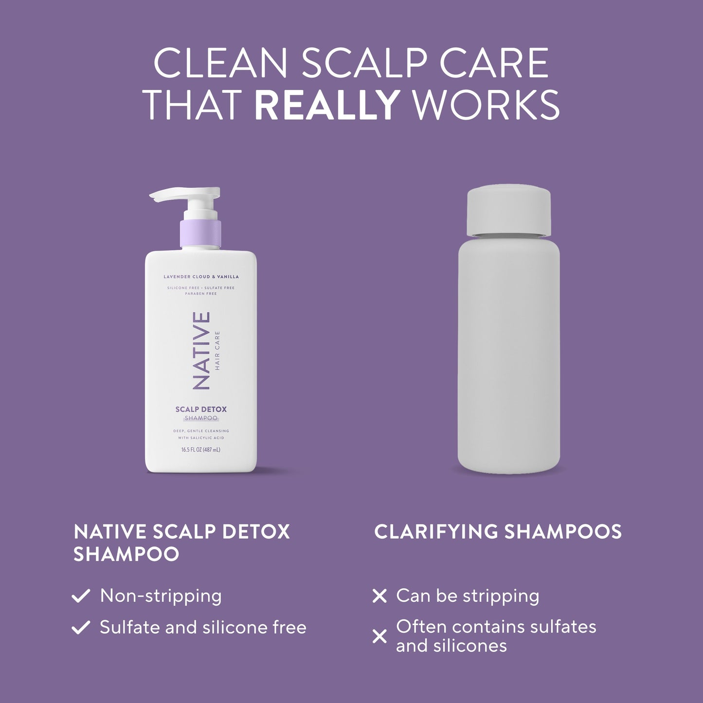Native Scalp Detox Shampoo - Lavender Cloud & Vanilla