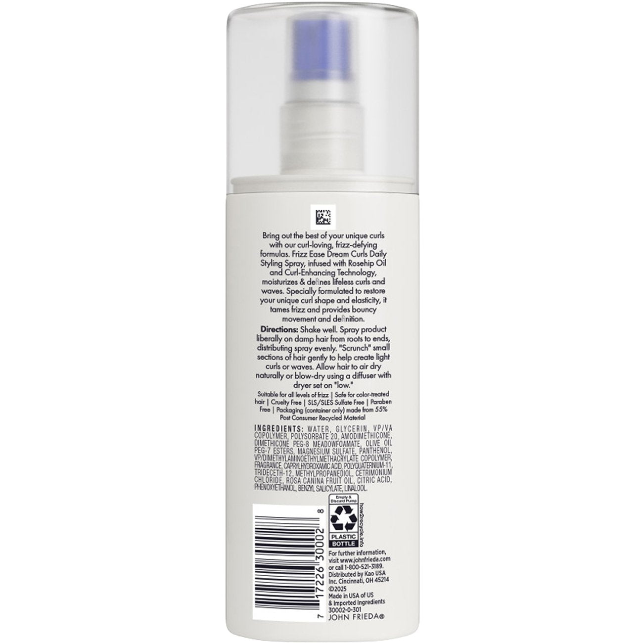 John Frieda Frizz Ease Dream Curls Daily Styling Hair Spray