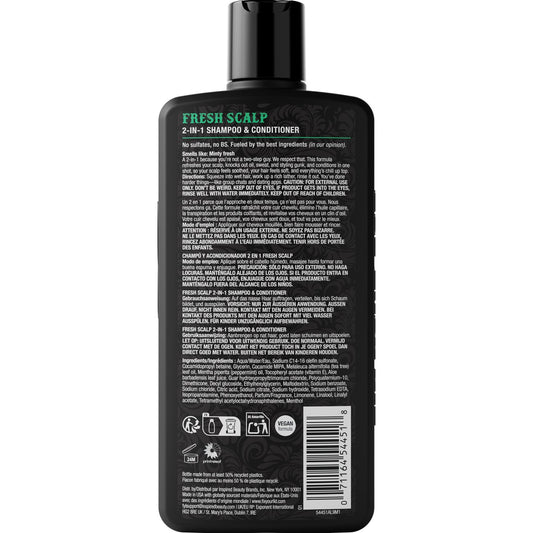 Fix Your Lid Men's Fresh Scalp 2-in-1 Shampoo & Conditioner