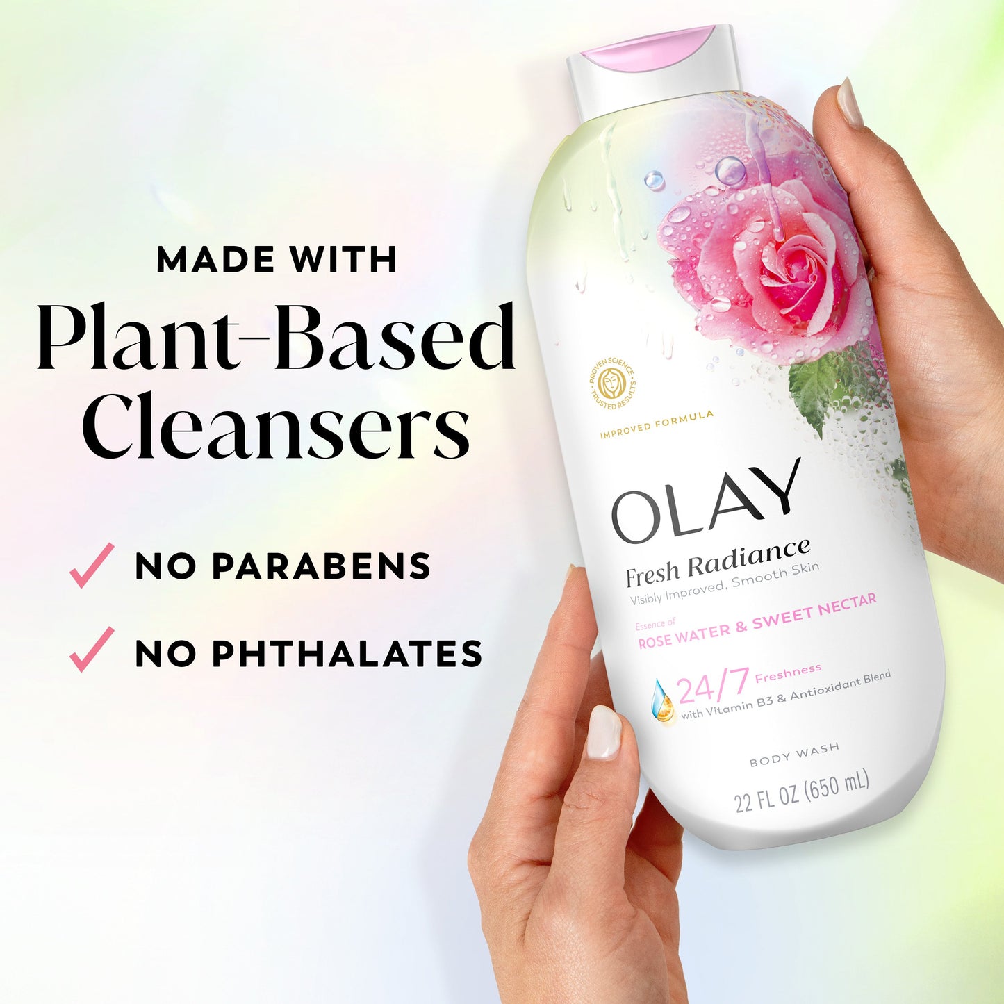 Olay Fresh Radiance Body Wash - Rose Water & Sweet Nectar