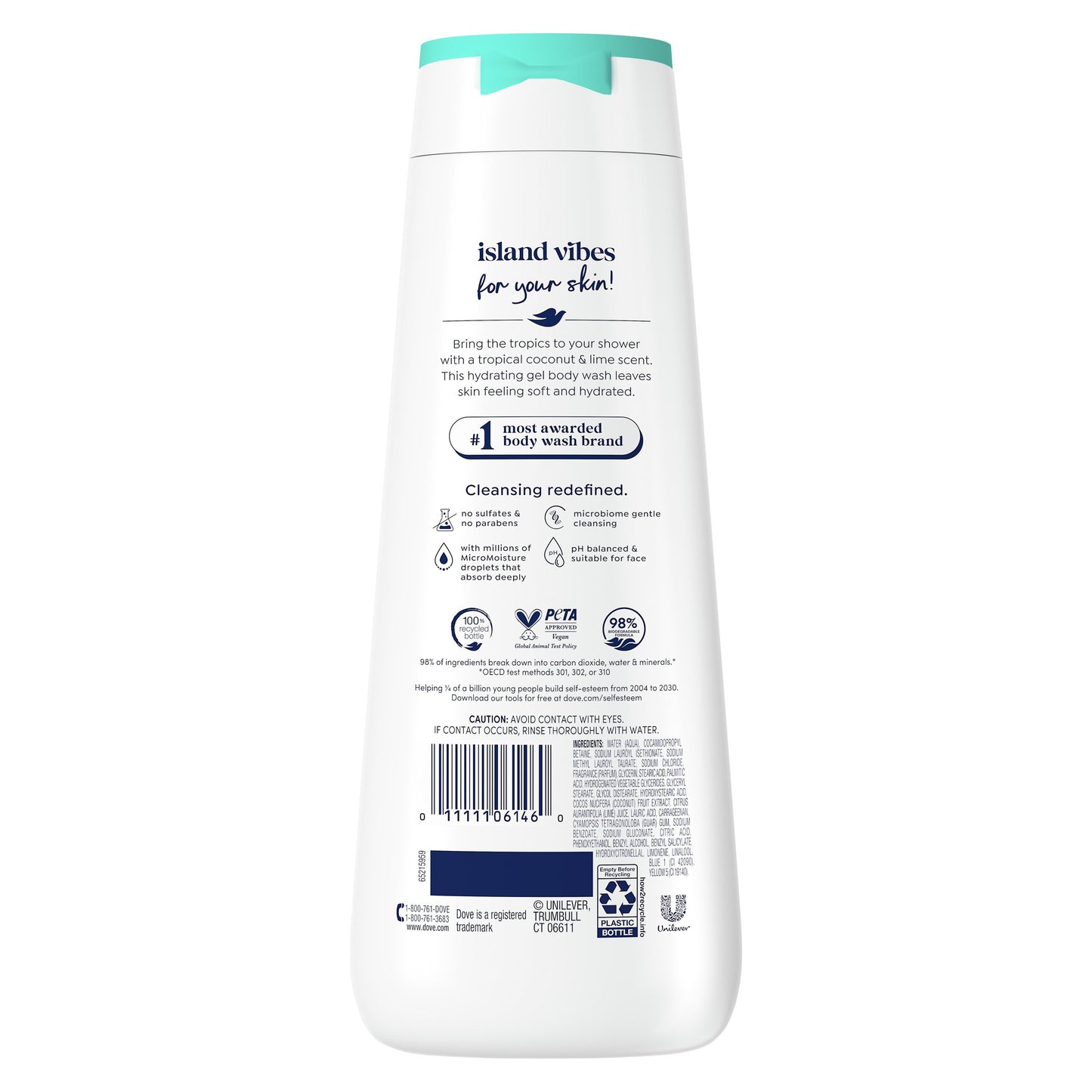 Dove Limited Ediiton Body Wash Tropical Coconut