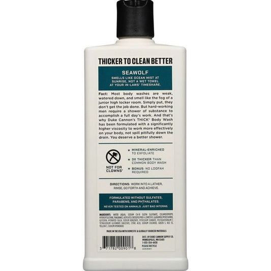 Duke Cannon Men's Thick Body Wash - Seawolf