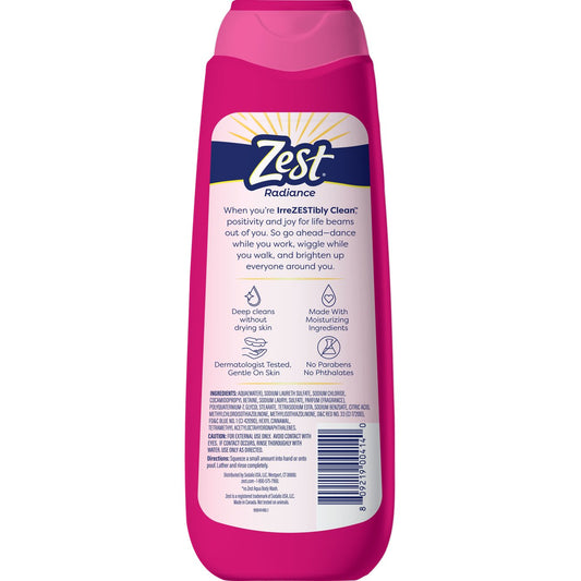Zest Radiance Moisturizing Body Wash - Berry Bloom