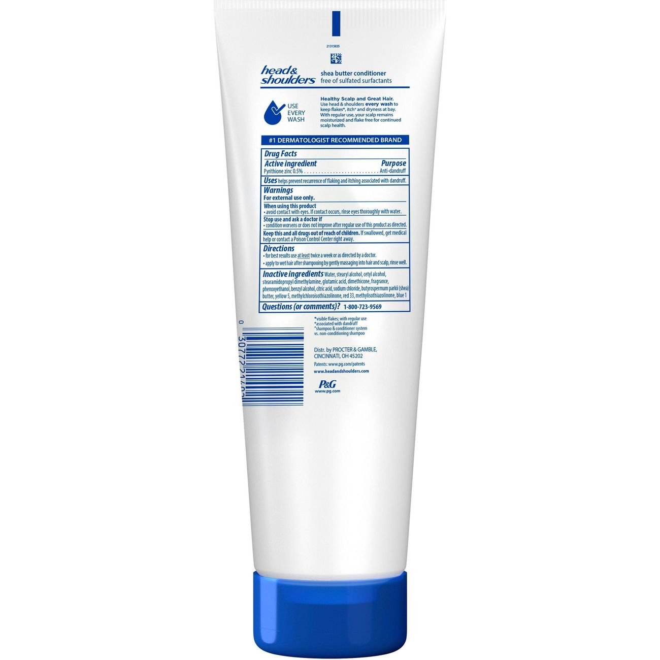 Head & Shoulders Sulfate Free Dandruff Conditioner - Shea Butter