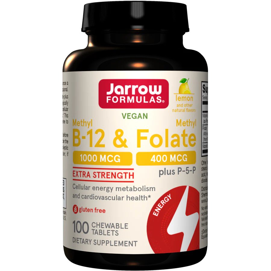 Jarrow Formulas Methyl B-12 & Methyl Folate Chewable Tablets
