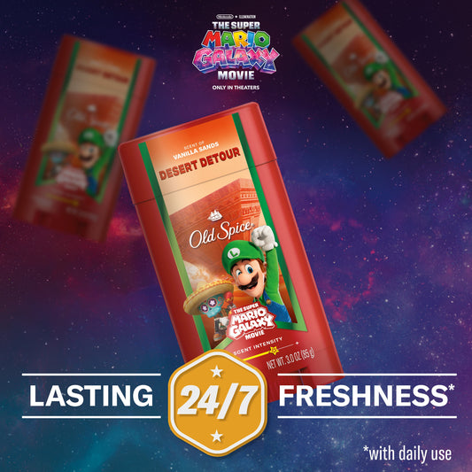 Old Spice Limited Edition Super Mario Galaxy Aluminum Free Deodorant Solid - Desert Detour