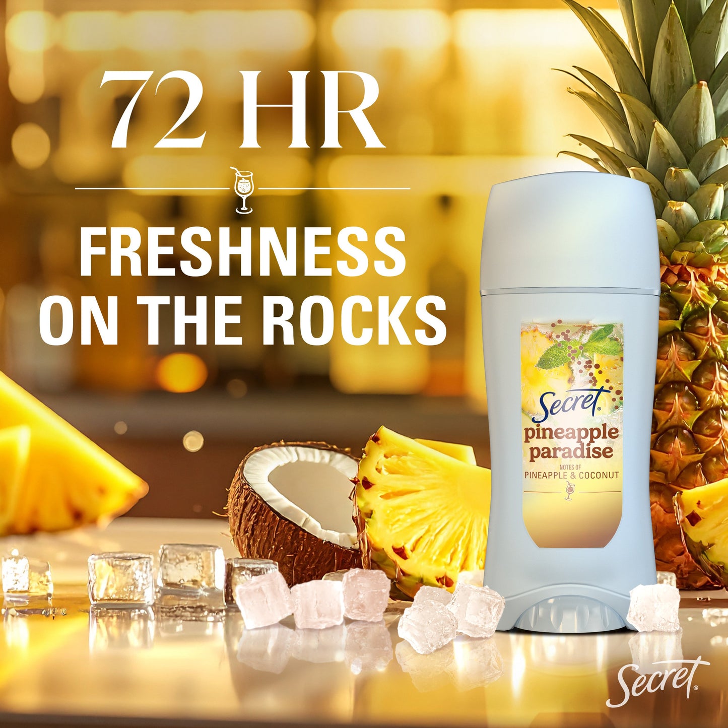 Secret 72 Hr Invisible Solid Antiperspirant Deodorant - Pineapple Paradise