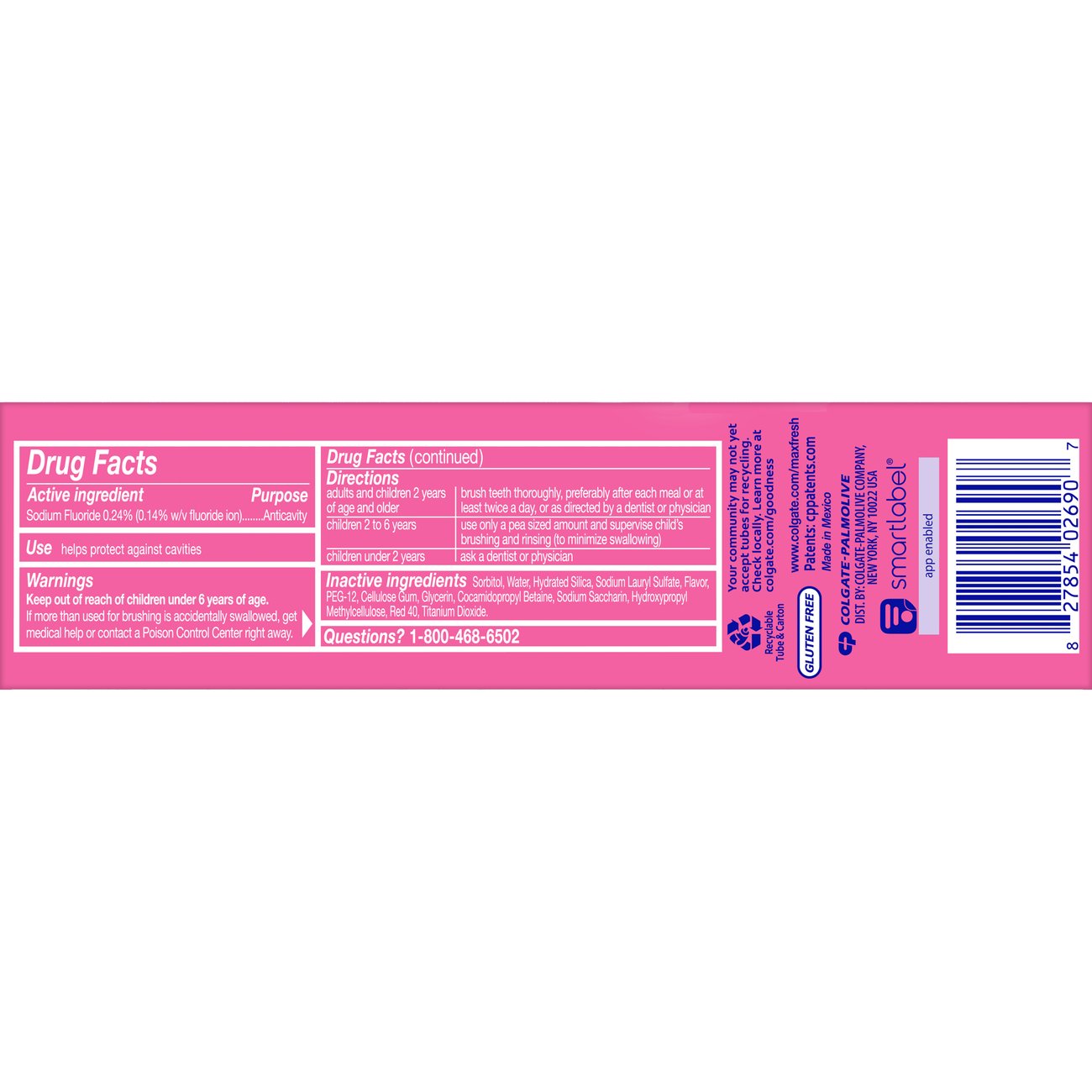 Colgate Max Fresh Toothpaste - Watermelon Blast with Mint