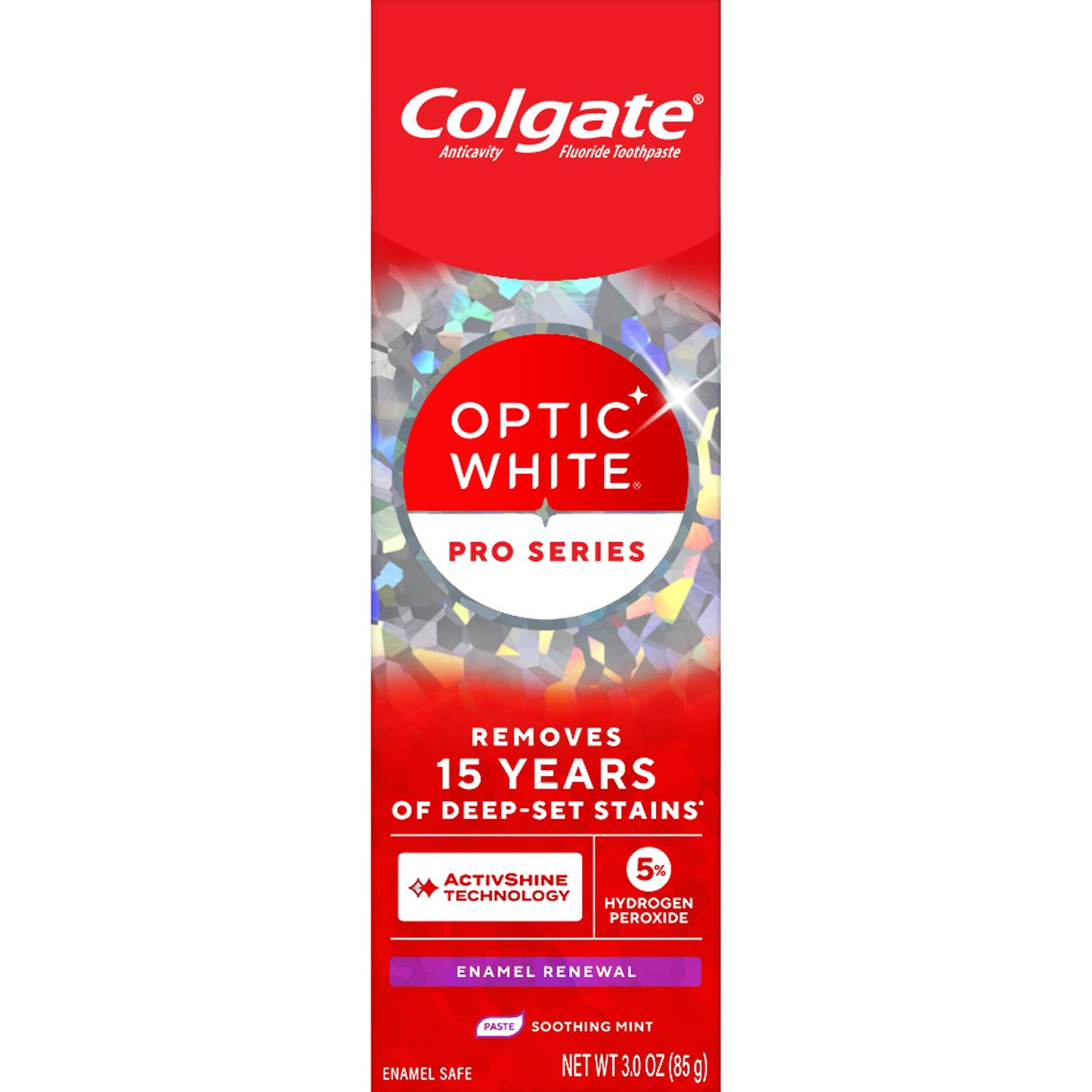 Colgate Optic White Pro Series Enamel Renewal Toothpaste - Soothing Mint