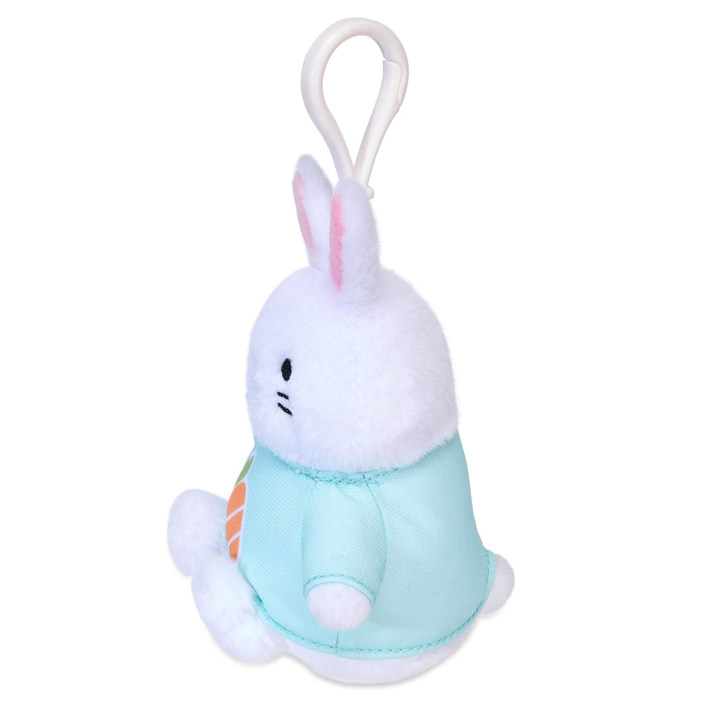 American Greetings Easter Plush Bunny Backpack Clip with Carrot Shirt