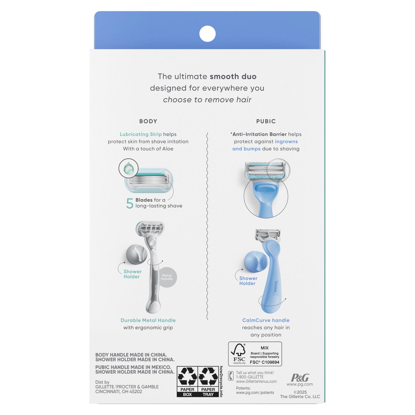 Gillette Venus Women's Body & Bikini Smooth Duo Razor Set
