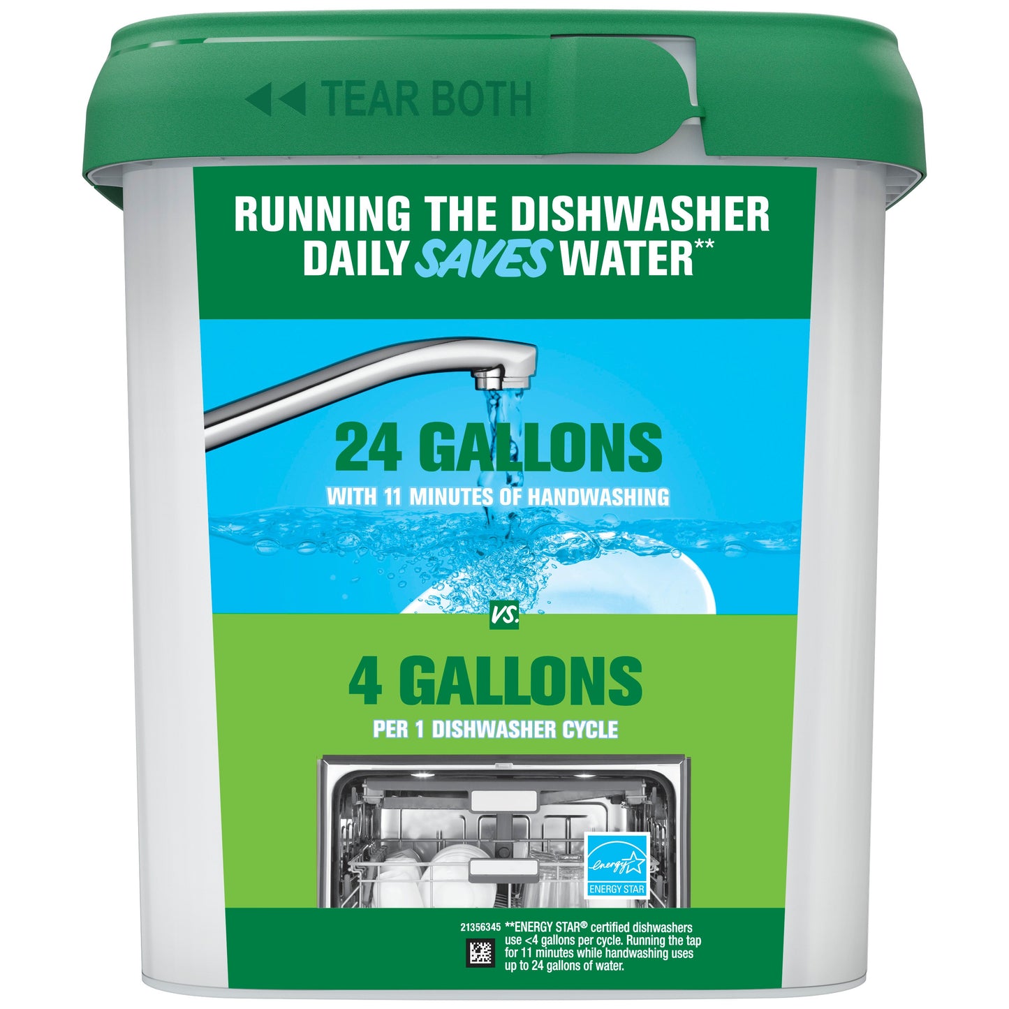 Cascade Action Packs Free & Clear Dishwasher Pods - Unscented