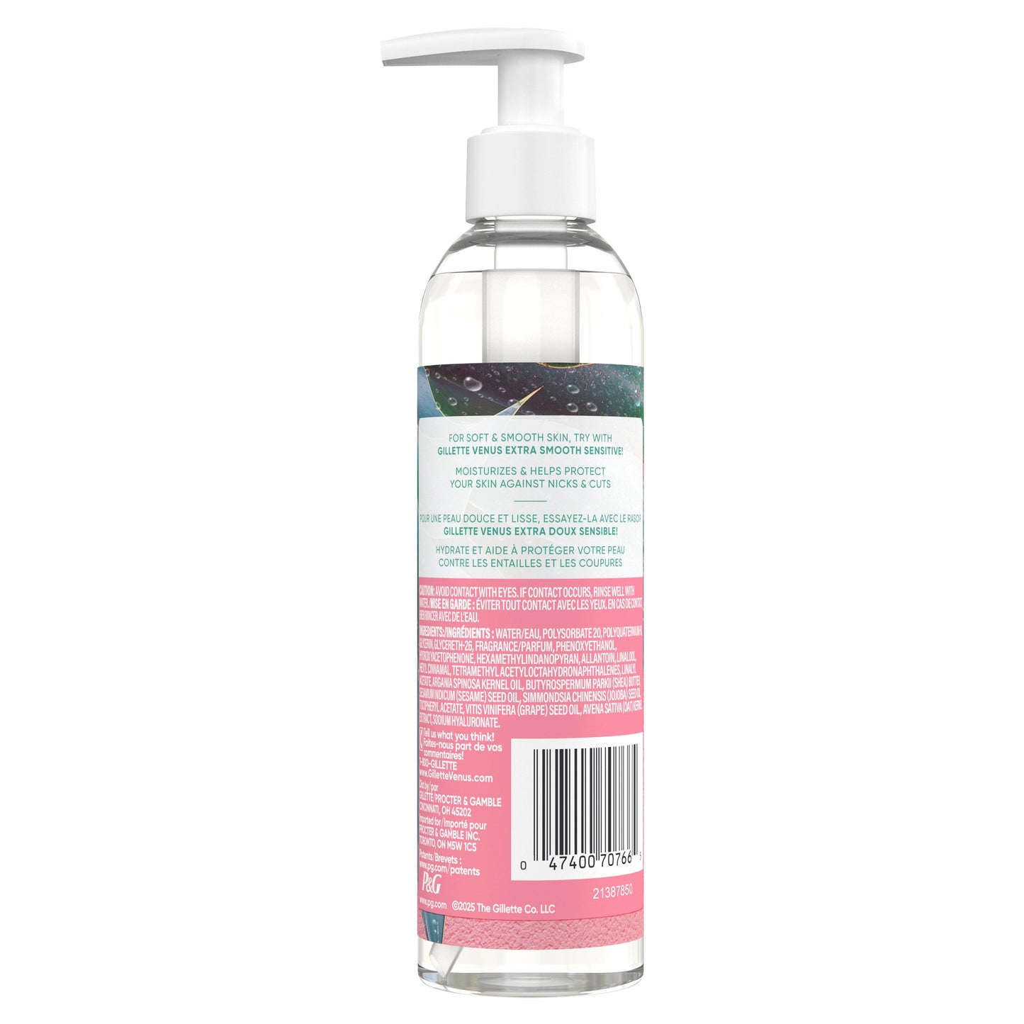 Gillette Venus Women's Soothing Shave Oil - Aloe & Green Tea