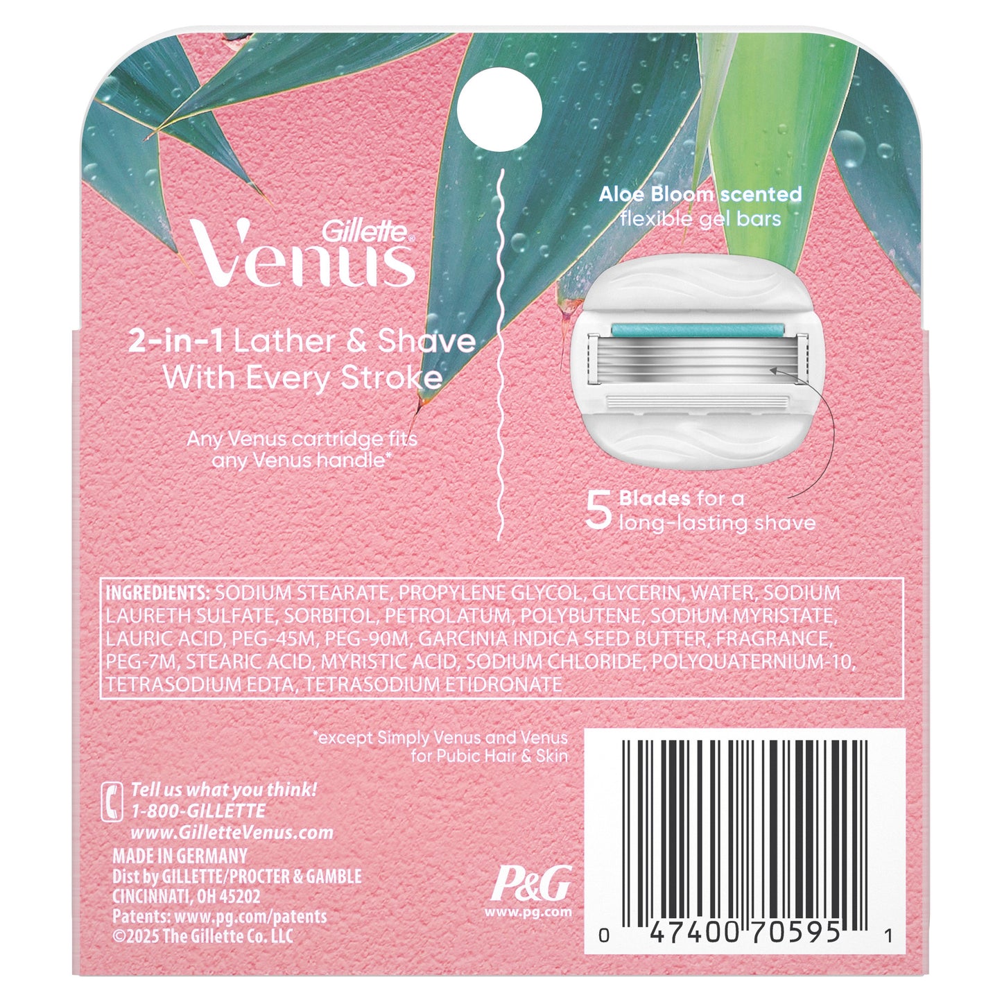 Gillette Venus SensitiveGlide Women's Blade Refills
