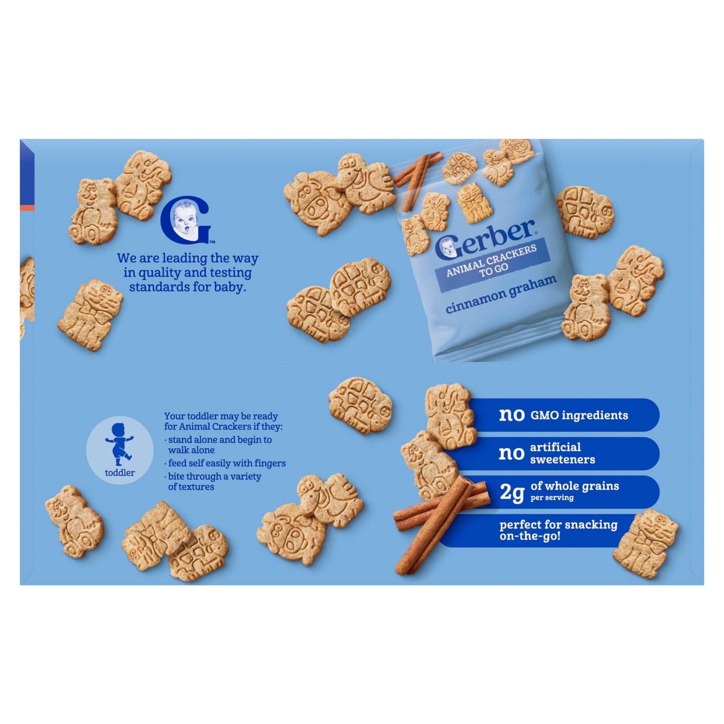 Gerber Toddler Animal Crackers To Go - Cinnamon Graham