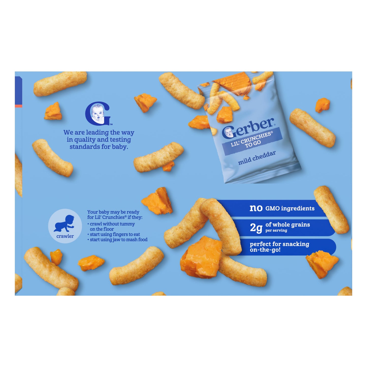 Gerber Lil' Crunchies To Go - Mild Cheddar