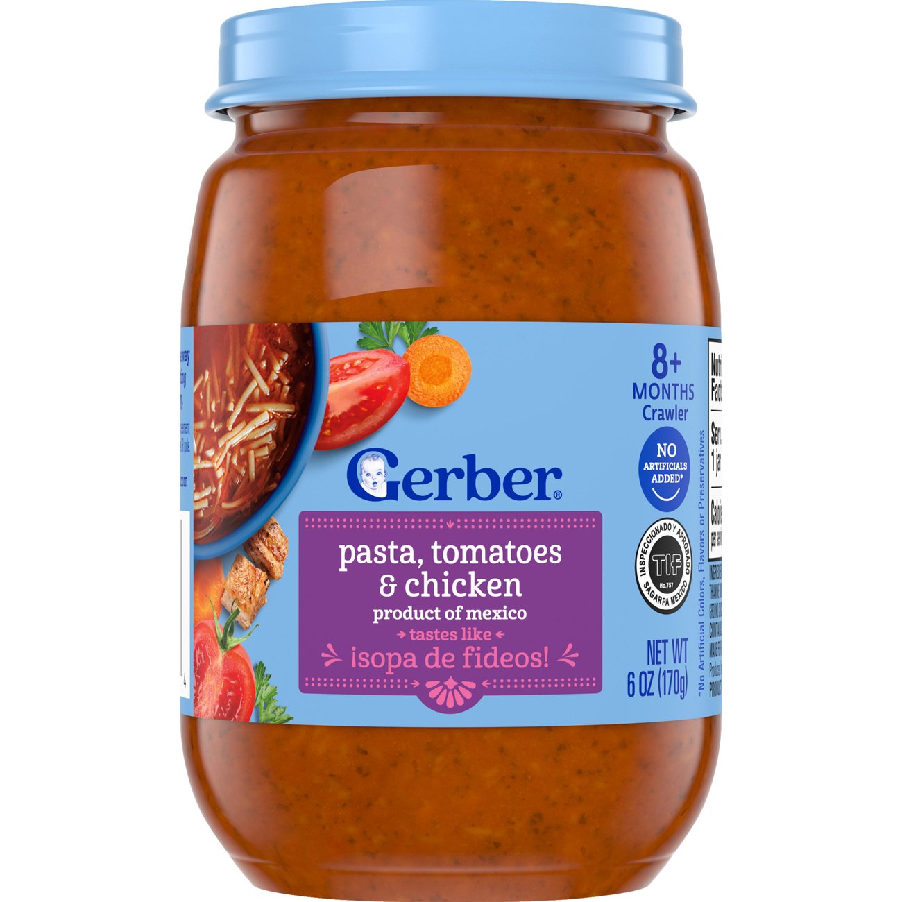 Gerber Pasta Tomatoes & Chicken - Sopa De Fideos