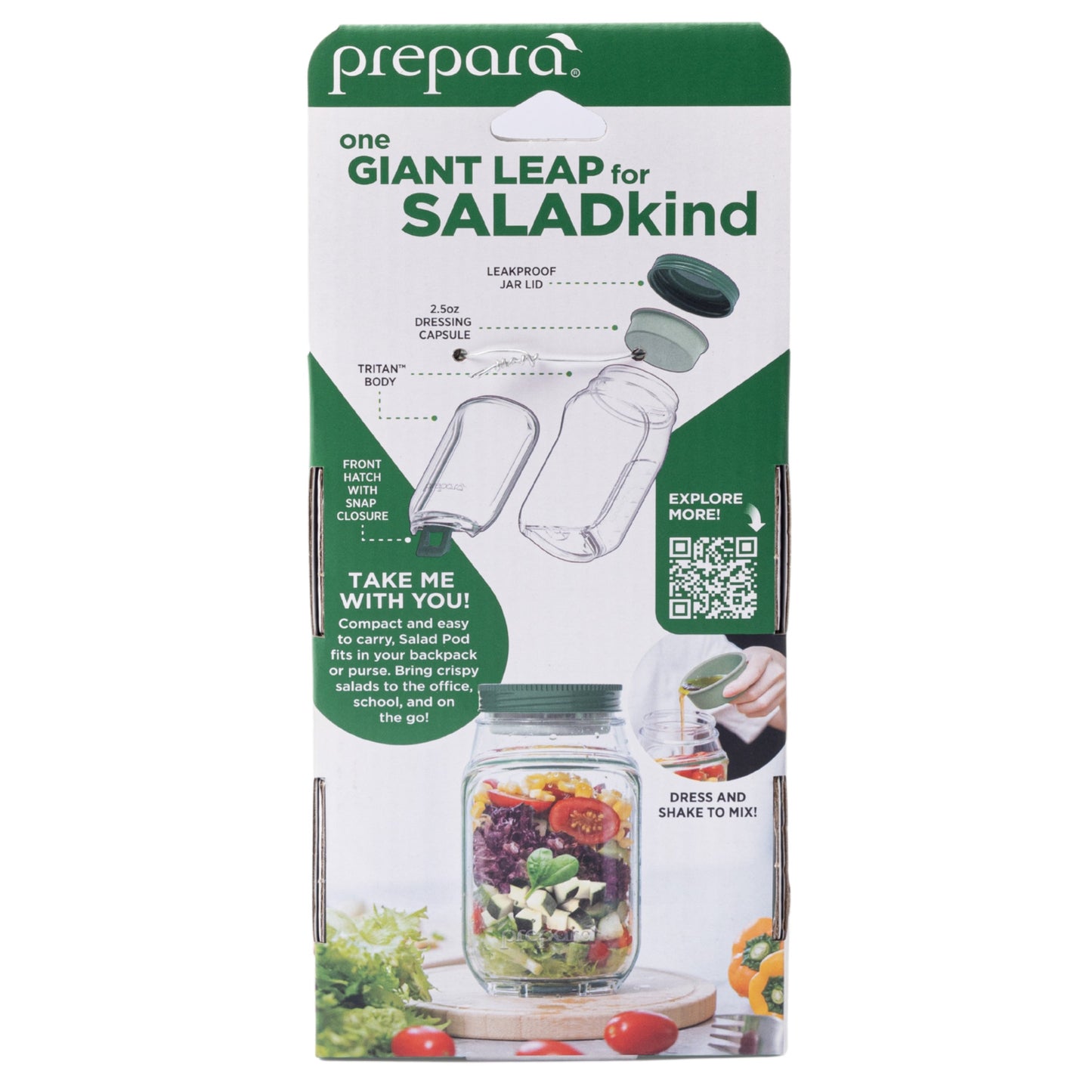 Prepara Salad Pod To Go Container
