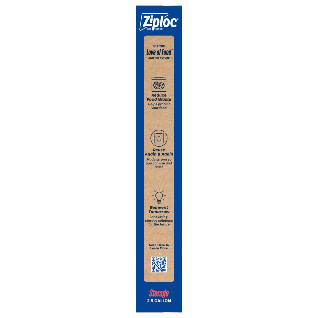 Ziploc Storage Jumbo Slider 2.5 Gallon Bags