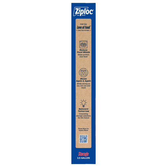 Ziploc Storage Jumbo Slider 2.5 Gallon Bags