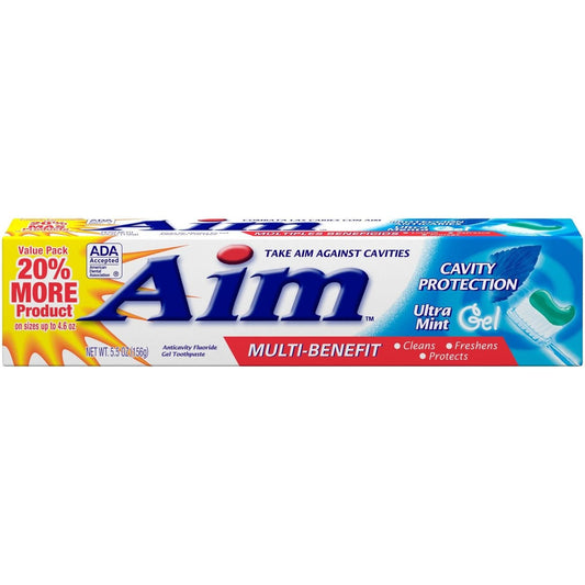 Aim Multi-Benefit Cavity Protection Gel Toothpaste - Ultra Mint