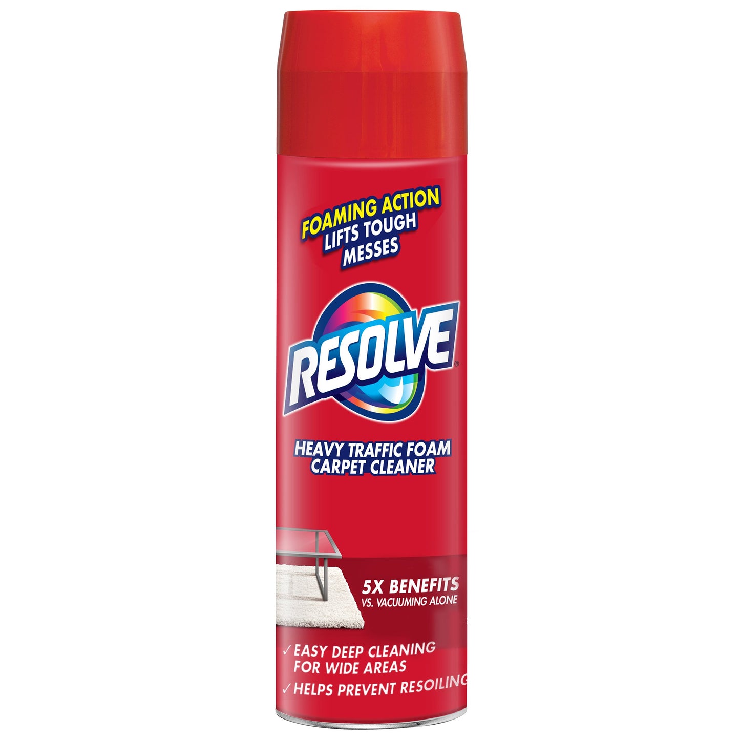 Resolve Heavy Traffic, Pet Stain and Odor Remover Carpet Cleaner Foam