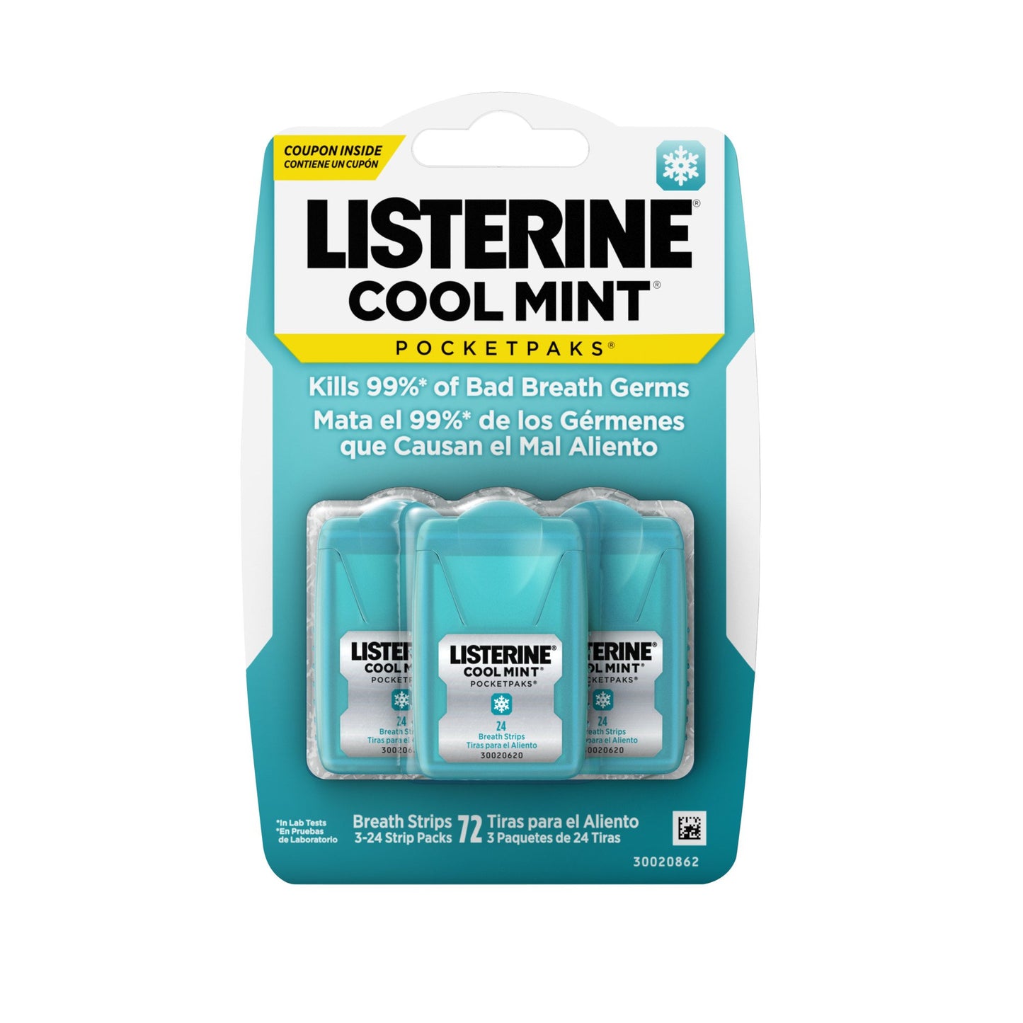 Listerine PocketPaks Bad Breath Strips - Cool Mint
