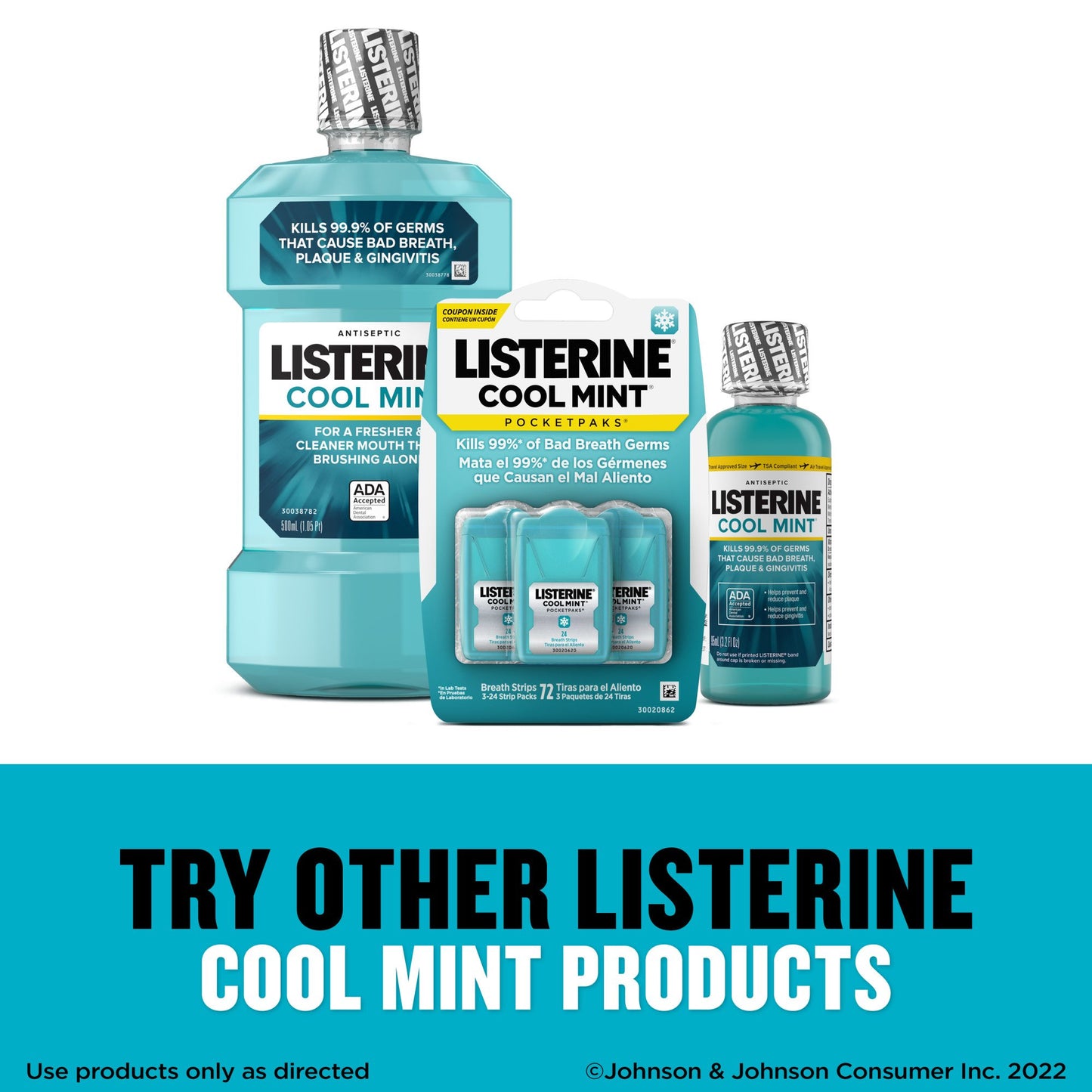 Listerine PocketPaks Bad Breath Strips - Cool Mint