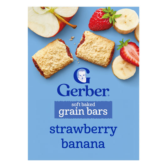 Gerber Soft Baked Grain Bars - Strawberry Banana